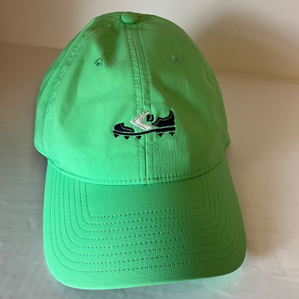 FootJoy FJ Performance Golf Hat Green Old School Logo Adjustable Strapback Cap
